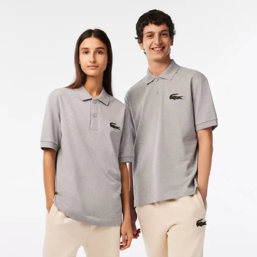 Lacoste Poloshirts>Original L.12.12 Poloshirt In Lockerer Passform Heidekraut Grau Cca