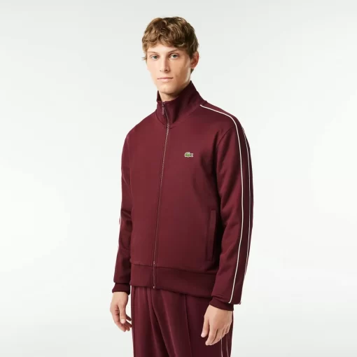 Lacoste Trainingsanzüge>Originale Paris-Pique Trainingsjacke Burgunder Yup