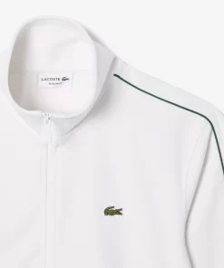 Lacoste Trainingsanzüge>Originale Paris-Pique Trainingsjacke Weis 70V