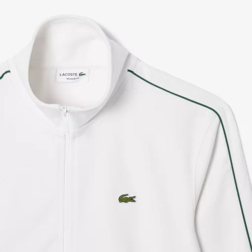 Lacoste Trainingsanzüge>Originale Paris-Pique Trainingsjacke Weis 70V