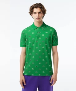 Lacoste Poloshirts>Originales L.12.12 Poloshirt Mit Multi Croc Grun Siw