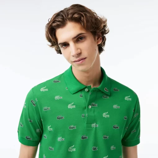 Lacoste Poloshirts>Originales L.12.12 Poloshirt Mit Multi Croc Grun Siw