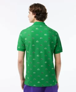 Lacoste Poloshirts>Originales L.12.12 Poloshirt Mit Multi Croc Grun Siw