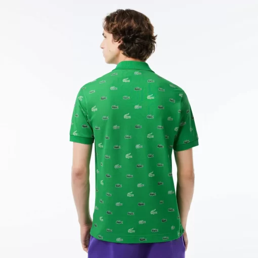 Lacoste Poloshirts>Originales L.12.12 Poloshirt Mit Multi Croc Grun Siw