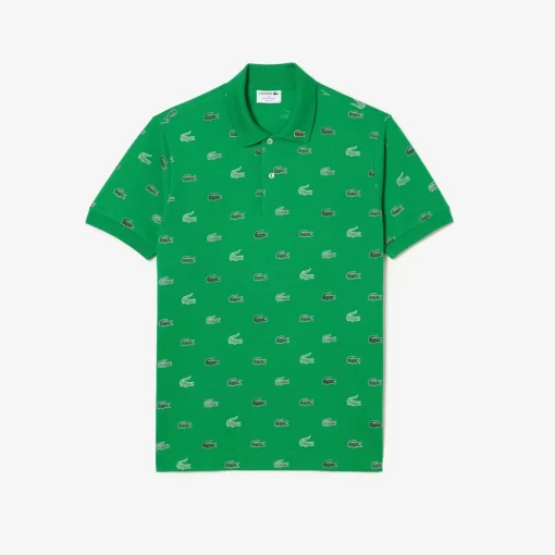 Lacoste Poloshirts>Originales L.12.12 Poloshirt Mit Multi Croc Grun Siw