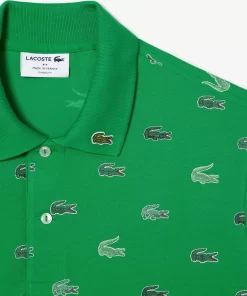 Lacoste Poloshirts>Originales L.12.12 Poloshirt Mit Multi Croc Grun Siw