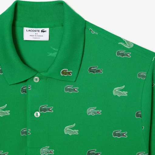 Lacoste Poloshirts>Originales L.12.12 Poloshirt Mit Multi Croc Grun Siw