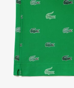 Lacoste Poloshirts>Originales L.12.12 Poloshirt Mit Multi Croc Grun Siw