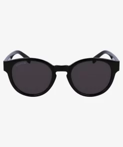 Lacoste Sonnenbrillen>Ovale Pebax L.12.12 Sonnenbrille Black / Blue / Black 001