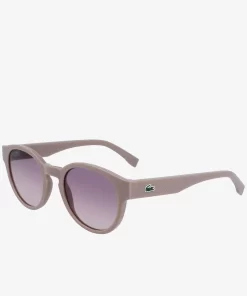 Lacoste Sonnenbrillen>Ovale Pebax L.12.12 Sonnenbrille Matte Light Gunmetal 038