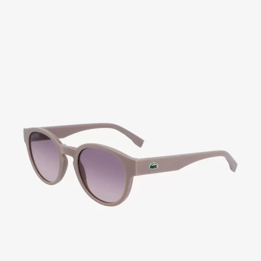 Lacoste Sonnenbrillen>Ovale Pebax L.12.12 Sonnenbrille Matte Light Gunmetal 038