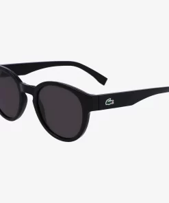 Lacoste Sonnenbrillen>Ovale Pebax L.12.12 Sonnenbrille Black / Blue / Black 001