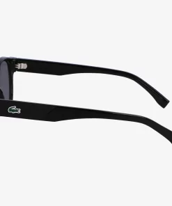 Lacoste Sonnenbrillen>Ovale Pebax L.12.12 Sonnenbrille Black / Blue / Black 001