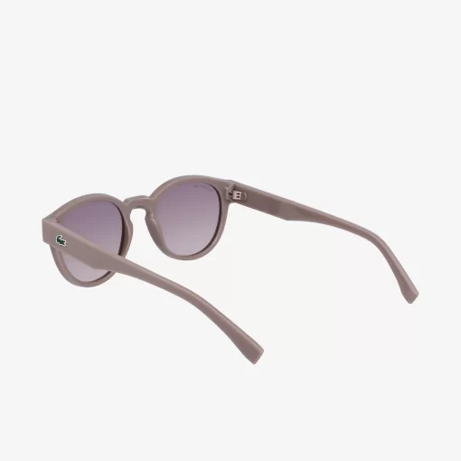 Lacoste Sonnenbrillen>Ovale Pebax L.12.12 Sonnenbrille Matte Light Gunmetal 038