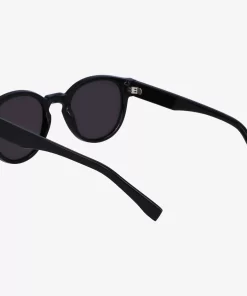 Lacoste Sonnenbrillen>Ovale Pebax L.12.12 Sonnenbrille Black / Blue / Black 001