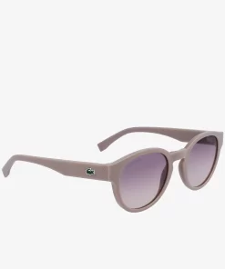 Lacoste Sonnenbrillen>Ovale Pebax L.12.12 Sonnenbrille Matte Light Gunmetal 038