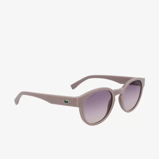 Lacoste Sonnenbrillen>Ovale Pebax L.12.12 Sonnenbrille Matte Light Gunmetal 038