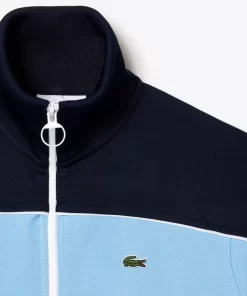 Lacoste Trainingsanzüge>Paris Colourblock-Sweatshirt Aus Baumwollpique Blau / Navy Blau Cm9