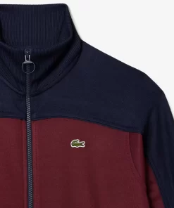 Lacoste Trainingsanzüge>Paris Colourblock-Sweatshirt Aus Baumwollpique Burgunder / Navy Blau Lgi