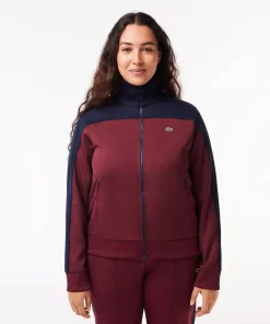 Lacoste Trainingsanzüge>Paris Colourblock-Sweatshirt Aus Baumwollpique Burgunder / Navy Blau Lgi