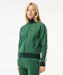 Lacoste Sweatshirts>Paris Jacquard-Sweatshirt Mit Stehkragen Und Monogramm Grun Qij