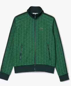 Lacoste Sweatshirts>Paris Jacquard-Sweatshirt Mit Stehkragen Und Monogramm Grun Qij