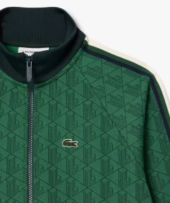 Lacoste Sweatshirts>Paris Jacquard-Sweatshirt Mit Stehkragen Und Monogramm Grun Qij