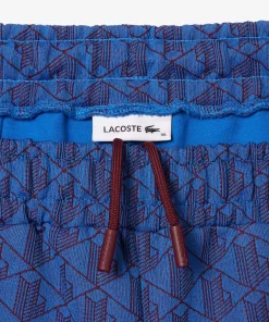 Lacoste Hosen & Shorts>Paris Monogramm-Trainingshosen Blau / Burgunder Nji