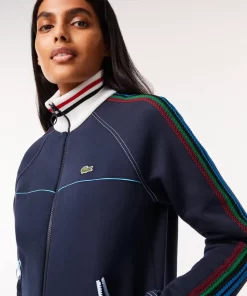 Lacoste Sweatshirts>Paris Sweatshirt Mit Gestreiftem Kragen, In Frankreich Gefertigt Navy Blau 166