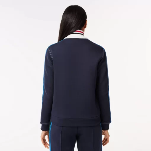 Lacoste Sweatshirts>Paris Sweatshirt Mit Gestreiftem Kragen, In Frankreich Gefertigt Navy Blau 166