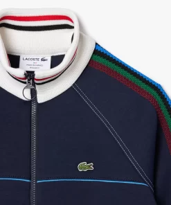 Lacoste Sweatshirts>Paris Sweatshirt Mit Gestreiftem Kragen, In Frankreich Gefertigt Navy Blau 166