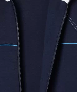 Lacoste Sweatshirts>Paris Sweatshirt Mit Gestreiftem Kragen, In Frankreich Gefertigt Navy Blau 166