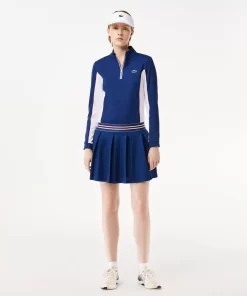 Lacoste Tennis>Pique Tennis-Rock Mit Integrierten Shorts Navy Blau F9F