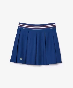 Lacoste Tennis>Pique Tennis-Rock Mit Integrierten Shorts Navy Blau F9F