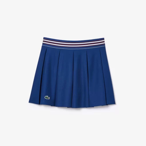 Lacoste Tennis>Pique Tennis-Rock Mit Integrierten Shorts Navy Blau F9F