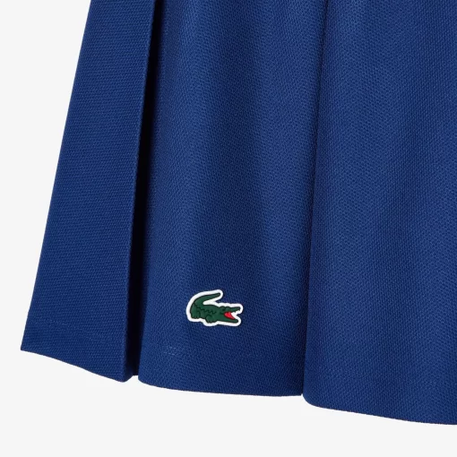 Lacoste Tennis>Pique Tennis-Rock Mit Integrierten Shorts Navy Blau F9F