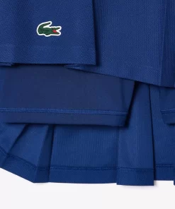 Lacoste Tennis>Pique Tennis-Rock Mit Integrierten Shorts Navy Blau F9F