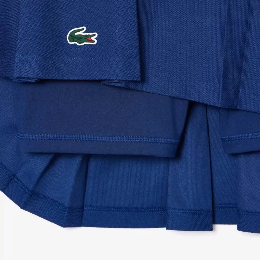 Lacoste Tennis>Pique Tennis-Rock Mit Integrierten Shorts Navy Blau F9F