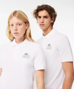 Lacoste Poloshirts>Polohemd Mit -Signatur-Aufdruck Weis 001