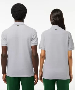 Lacoste Poloshirts>Polohemd Mit -Signatur-Aufdruck Heidekraut Grau Cca