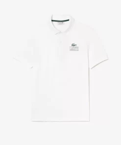 Lacoste Poloshirts>Polohemd Mit -Signatur-Aufdruck Weis 001