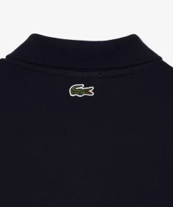 Lacoste Poloshirts>Polohemd Mit -Signatur-Aufdruck Navy Blau 166