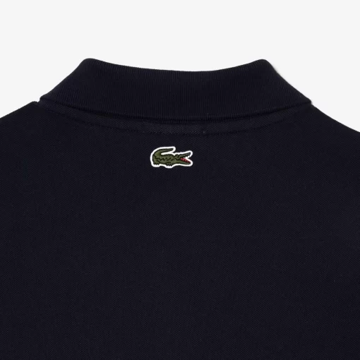 Lacoste Poloshirts>Polohemd Mit -Signatur-Aufdruck Navy Blau 166