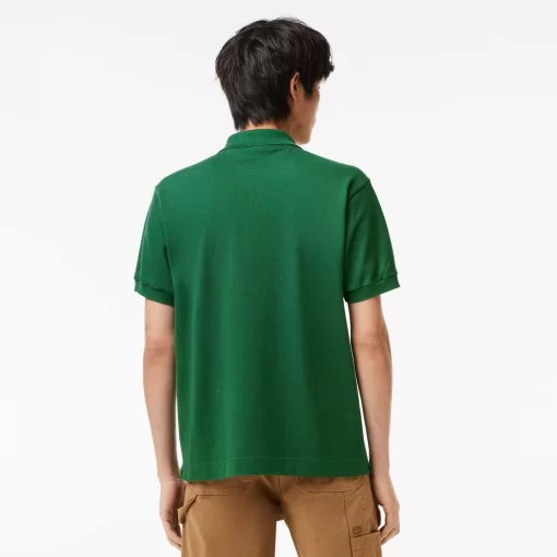 Lacoste Poloshirts>Poloshirt Aus Pique Mit Croc-Aufnaher Grun 132