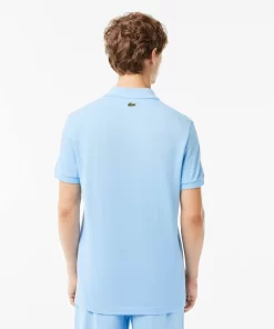 Lacoste Poloshirts>Poloshirt Mit Gestepptem Krokodilaufnaher Pastellblau Hbp