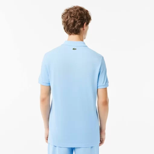 Lacoste Poloshirts>Poloshirt Mit Gestepptem Krokodilaufnaher Pastellblau Hbp