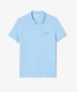 Lacoste Poloshirts>Poloshirt Mit Gestepptem Krokodilaufnaher Pastellblau Hbp