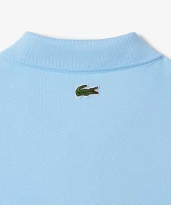 Lacoste Poloshirts>Poloshirt Mit Gestepptem Krokodilaufnaher Pastellblau Hbp