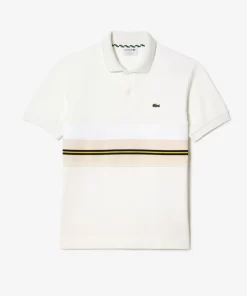 Lacoste Poloshirts>Poloshirt Mit Kontraststreifen, In Frankreich Hergestellt Weis 70V