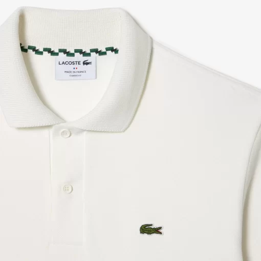 Lacoste Poloshirts>Poloshirt Mit Kontraststreifen, In Frankreich Hergestellt Weis 70V